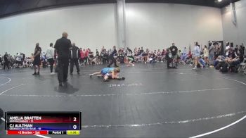 78 lbs Round 7 (8 Team) - Amelia Bratten, Untouchables vs CJ Aultman, Georgia United Blue