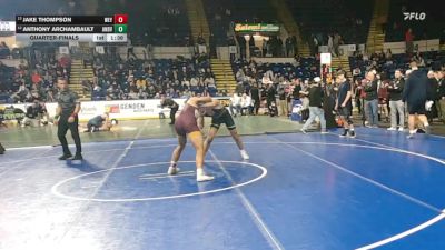 165 lbs Quarterfinal - Jake Thompson, Weymouth vs Anthony Archambault, Andover