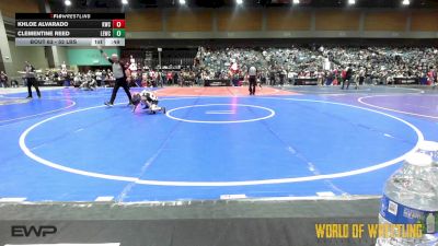 52 lbs Consolation - Khloe Alvarado, Kalispell Wrestling Club vs Clementine Reed, Legacy Elite Wrestling Club