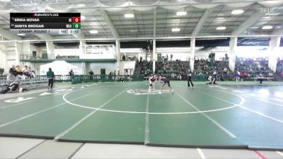 160 lbs Champ. Round 1 - Erika Novak, Hiram vs Janiya Brogan, West Liberty