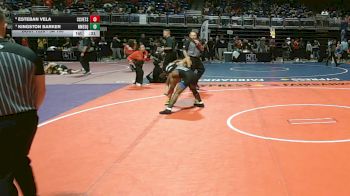 5A 106 lbs Cons. Round 2 - Esteban Vela, Corpus Christi Veterans Memorial vs Kingston Barker, North Mesquite