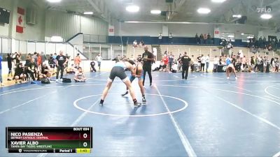 140 lbs Cons. Round 3 - Xavier Albo, Tampa Bay Tigers Wrestling vs Nico Pasienza, Detroit Catholic Central