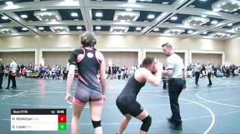 136 lbs Consi Of 8 #1 - Roni McMillian, Legends Of Gold LV vs Gianna Lopez, Rolling Hills WC