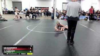 72 lbs Round 2 (8 Team) - Ian Schoenbeck, Mat Warriors vs TJ Markijohn, Terps Xtreme