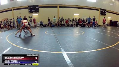 126 lbs Champ. Round 1 - Nicholas Anderson, Legends Of Gold Wrestling vs Aiden Woods, Franklin Wrestling Club