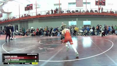 65 lbs Quarterfinal - Jacob Morrow, Lutheran Junior Saints Wrestling Club vs Kasen Nevins, DeKalb County Wrestling Club