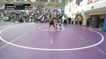 Girls 135 lbs Cons. Semi - Evyn Ellis, Woodside&nbsp;Girls vs Rochelle Lai, Westmont Girls