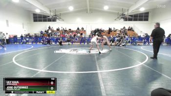 132 lbs Cons. Round 1 - Uly Kaul, Atascadero vs Jose Gutierrez, Pioneer Valley