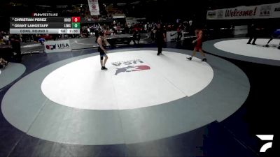 Cons. Round 5 - Christian Perez, USA Gold vs Grant Langstaff, Livermore Elite Wrestling Club