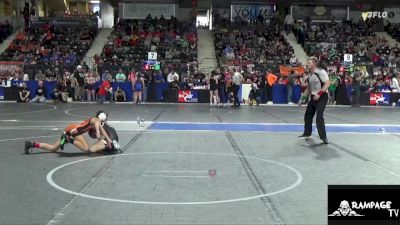 75 lbs Cons. Round 1 - Kinley Barnash, Abilene vs Lillyann White, C4