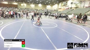 100 lbs Consi Of 8 #2 - Noah Rodriguez, TW Wrestling vs Huntley Keller, Nevada Elite WC