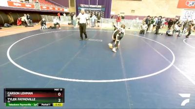 93 lbs Cons. Round 2 - Carson Lehman, WI vs Tyler Faymoville, WI