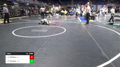 75 lbs Round Of 64 - Jaxon Slaikeu, Williamsport vs Tanner Swope, Lampeter-Strasburg