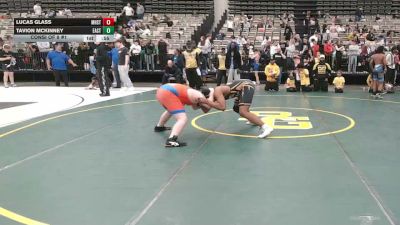 165-I lbs Consi Of 8 #1 - Lucas Glass, Manhasset vs Tavion Mckinney, East Hartford Stingers Youth