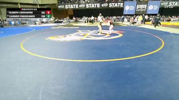 Girls 3A 140 lbs Cons. Round 2 - EliBeth Cervantes, Shelton (Girls) vs Carmen Finkbonner, Ferndale (Girls)