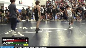 145 lbs Champ. Round 1 - Daniel Merrick, Canyon vs Jacob Araiza, Murrieta Mesa