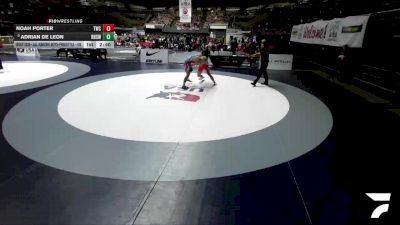 Cons. Round 4 - Noah Porter, Tracy Wrestling Club vs Adrian De Leon, Redwood High School Wrestling