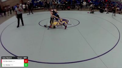 12U Boys - 82 lbs Cons. Round 6 - Bryce Burrows, Alpha Elite Wrestling vs Kepler Wicks, FM Wrestling Club