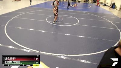 95 lbs Semis (4 Team) - Emmett Frazee, Marshall/Lakeview/RTR vs Milo Jones, Pine Island