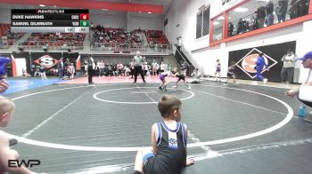45 lbs Semifinal - Duke Hawkins, Checotah Matcats vs Samuel Gilbreath, Vian Wrestling Club