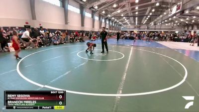 100 lbs Round 3 - Remy Segovia, El Paso Enforcers Wrestling Club vs Brandon Mireles, Texas Wrestling Academy