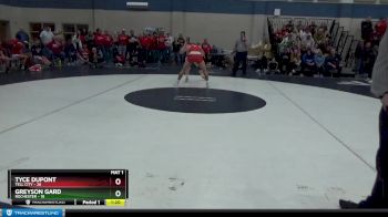 152 lbs Semis & Wb (16 Team) - Greyson Gard, Rochester vs Tyce DuPont, Tell City