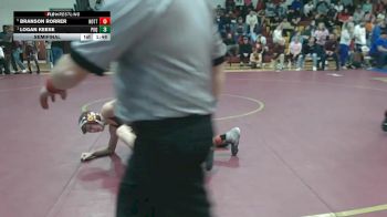 120 lbs Semifinal - Logan Keese, Poquoson vs Branson Rorrer, Nottoway