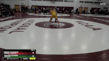 157 lbs Cons. Round 4 - Brady Kasprick, Concordia Moorhead vs Dalton Schams, Upper Iowa
