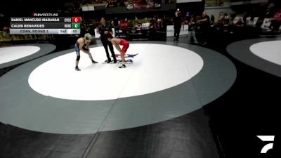 Champ. Round 3 - Elijah Cortez, Gilroy High School Wrestling vs August Bentley, Live Oak Wrestling Club SC