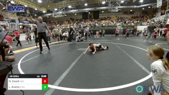 49-52 lbs Semifinal - Nolan Elwell, Mustang Bronco Wrestling Club vs Liam Avalos, Standfast OKC