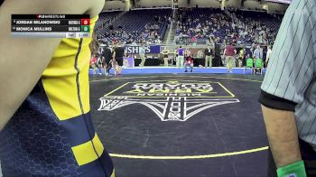 Girls-140 lbs Cons. Round 3 - Monica Mullins, Holton Hs Girls vs Jordan Milanowski, Hastings Hs Girls