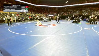132 Class 2 lbs Cons. Round 3 - Martin Harrison, Father Tolton Regional Catholic vs Conner Roach, Sullivan