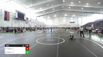 61 lbs Semifinal - Roman Carter, Mat Demon WC vs Noah Choi, Rancho Bernardo WC