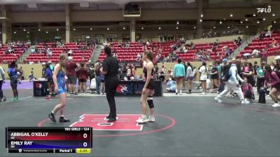 124 lbs Quarterfinal - Emily Ray, OK vs Abbigail O`Kelly, OK