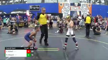 70 lbs Finals (8 Team) - Cayden Scharf, No Escape Wrestling Academy vs Malik Sheard, Team Gotcha