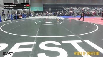 61 lbs Round Of 32 - Emmett Aniciete, Aniciete Training Club vs James Evans, Bartlesville Wrestling Club