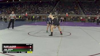 D3-215 lbs Cons. Semi - Joel Simon, Lakewood HS vs Blake LaLonde, LakeVille Memorial HS