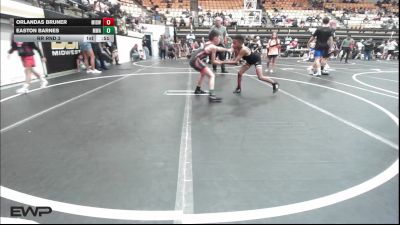 67 lbs Rr Rnd 3 - Orlandas Bruner, Midwest City Bombers Youth Wrestling Club vs Easton Barnes, Morris Wrestling Association