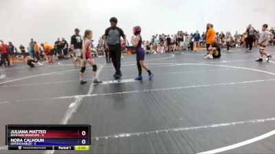 64 lbs Round 5 (8 Team) - Juliana Matteo, Backyard Brawlers vs Nora Calhoun, Untouchables