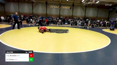 163 lbs Consi Of 16 #2 - Eric Broadie, Bergen Catholic (NJ) vs Adam Flores, Selma