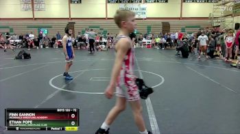 72 lbs Quarterfinal - Ethan Pope, Williamsburg Wrestling Club vs Finn Gannon, McDonald Wrestling Academy
