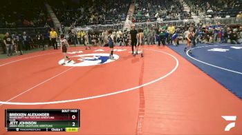 84 lbs Cons. Semi - Jett Johnson, Green River Grapplers Wrestling vs Brekken Alexander, Moorcroft Mat Masters Wrestling Club
