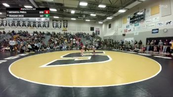130 lbs 3rd Place Match - Teagan Dice, Cheyenne East vs Netanya Prell, Newcastle
