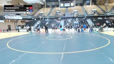 160 lbs Cons. Round 4 - Kaylee Ricketts, Fort Hays State vs Zolie Kurena, Murray State