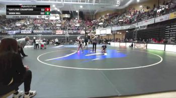 135 lbs Cons. Round 3 - Kaylynn Crawford, Ellinwood HS vs Eden Hill, Fredonia Hs