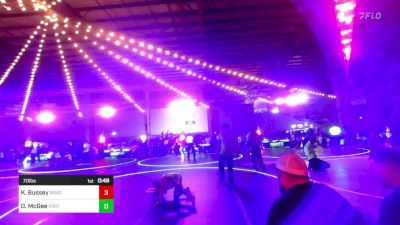 70 lbs Semifinal - Knox Bussey, Windy City WC vs Delaney McGee, Fort Lupton WC