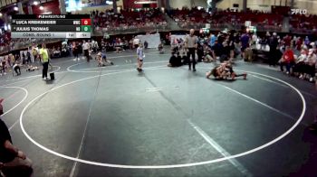 75 lbs Cons. Round 1 - Luca Kreikemeier, Waverly Wrestling Club vs Julius Thomas, Nebraska Boyz