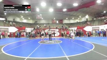 115 lbs 5th Place Match - Shaylee Walker, Russiaville vs Maggie Webb, Blue River Valley