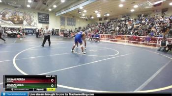 195 lbs Champ. Round 1 - Julian Solis, San Marino vs Julian Perea, Servite