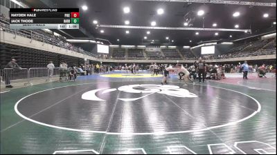 135 lbs Semifinal - Hayden Hale, Pikesville vs Jack Thode, Harrington